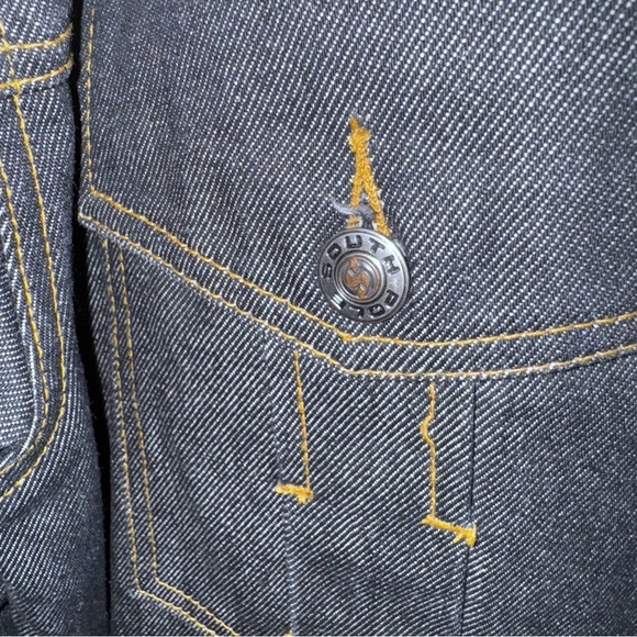 NWOT Southpole Japanese Dragon Vintage Jean Denim Jckt Y2K Hip Hop Grunge Sz XXL - Picture 5 of 13